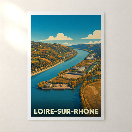 Affiche Loire-sur-Rhône – sans cadre, accrochée au mur