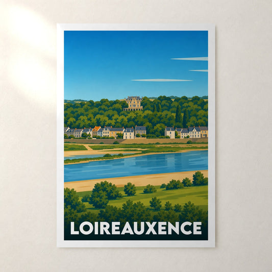 Affiche Loireauxence – sans cadre, accrochée au mur