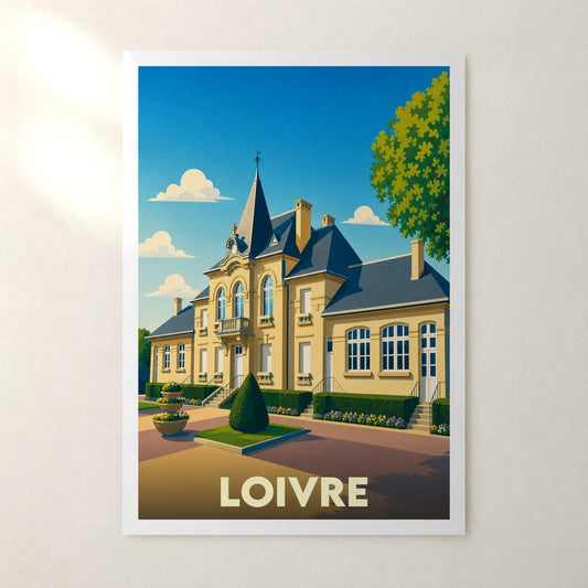Affiche Loivre – sans cadre, accrochée au mur