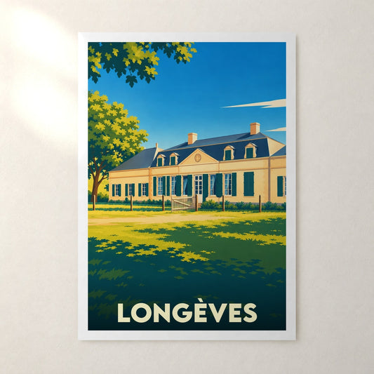 Affiche Longèves (Charente-Maritime) – sans cadre, accrochée au mur