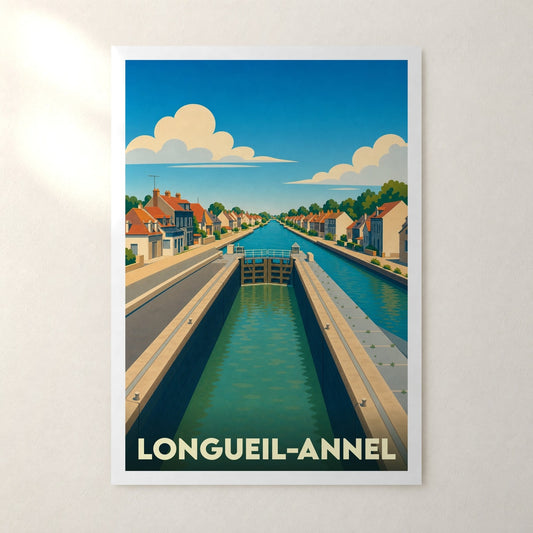 Affiche Longueil-Annel – sans cadre, accrochée au mur