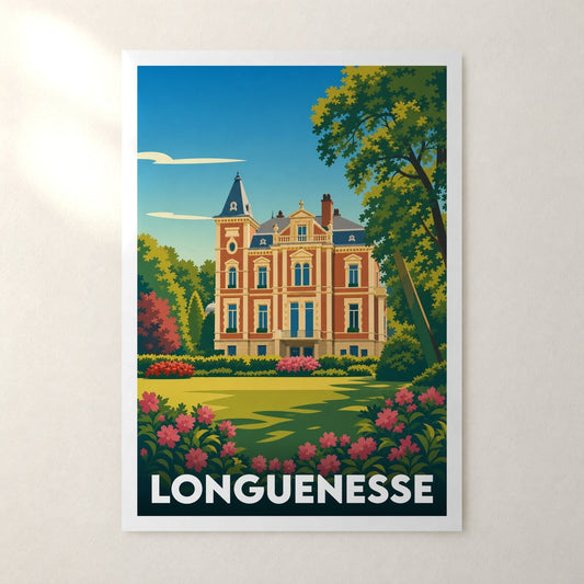 Affiche Longuenesse – sans cadre, accrochée au mur