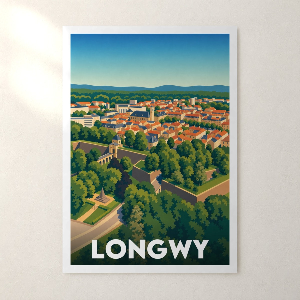 Affiche Longwy – sans cadre, accrochée au mur