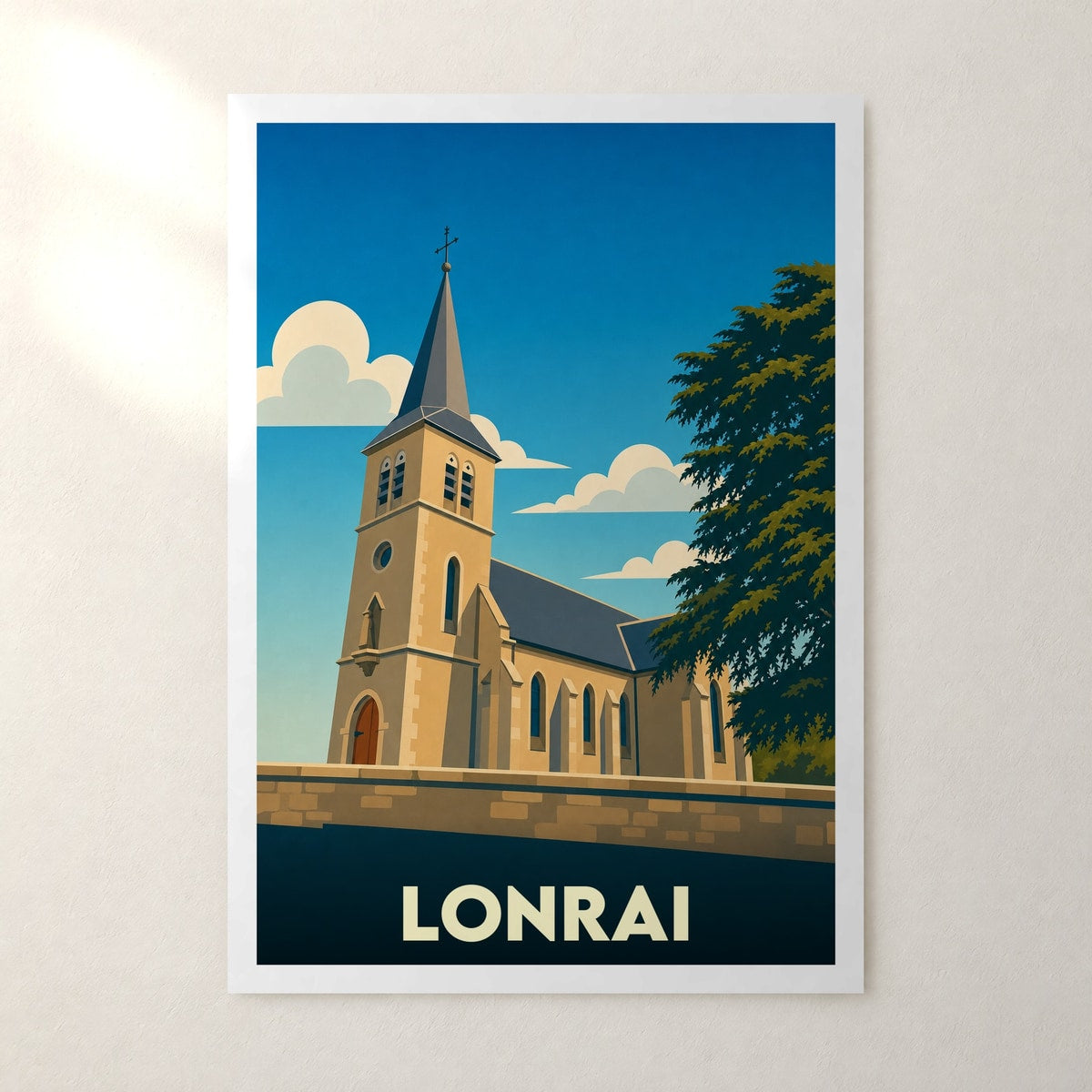 Affiche Lonrai – sans cadre, accrochée au mur