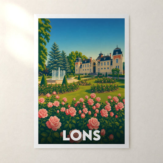 Affiche Lons – sans cadre, accrochée au mur
