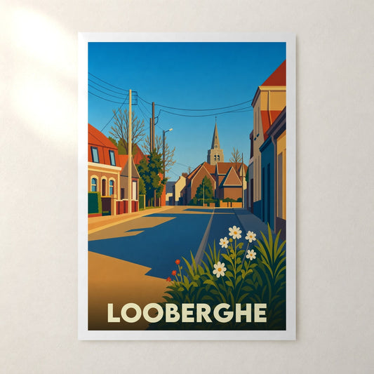 Affiche Looberghe – sans cadre, accrochée au mur