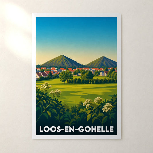 Affiche Loos-en-Gohelle – sans cadre, accrochée au mur