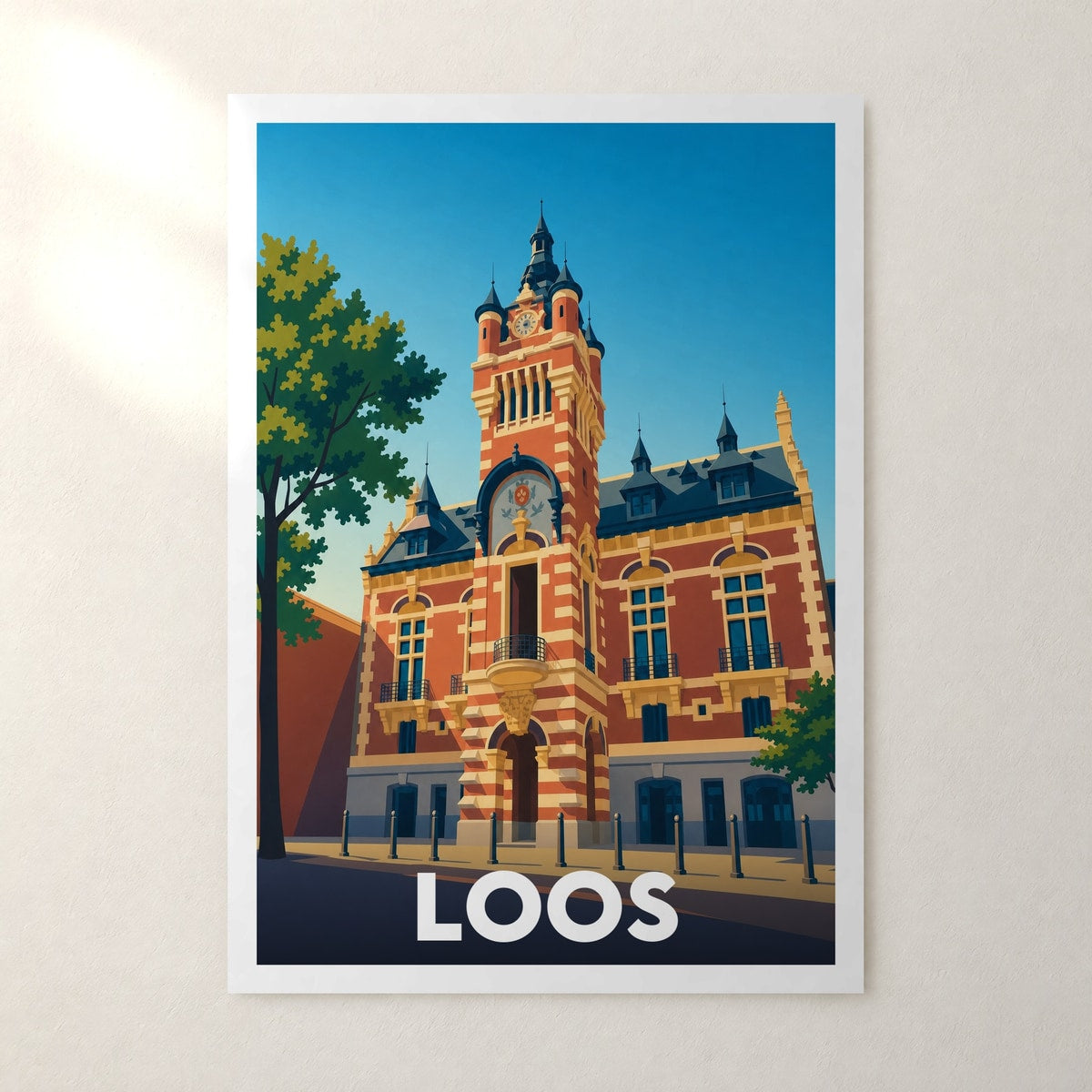 Affiche Loos – sans cadre, accrochée au mur