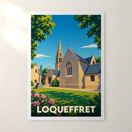 Affiche Loqueffret – sans cadre, accrochée au mur