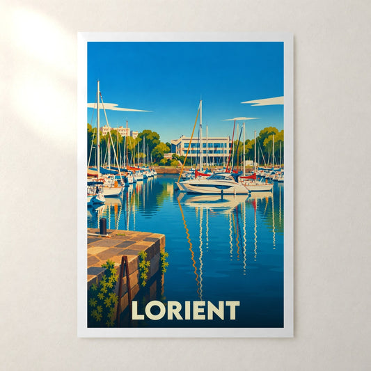 Affiche Lorient – sans cadre, accrochée au mur