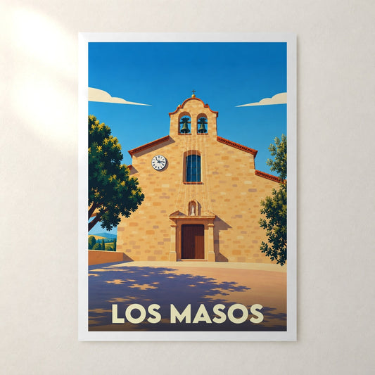 Affiche Los Masos – sans cadre, accrochée au mur