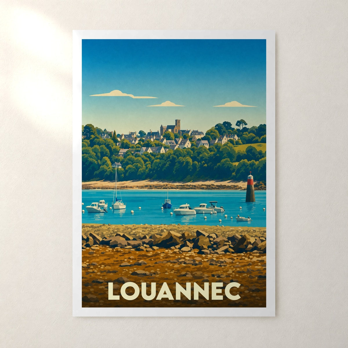 Affiche Louannec – sans cadre, accrochée au mur