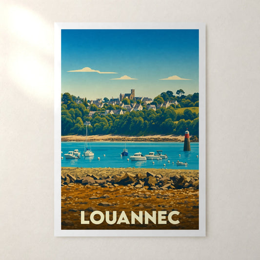 Affiche Louannec – sans cadre, accrochée au mur