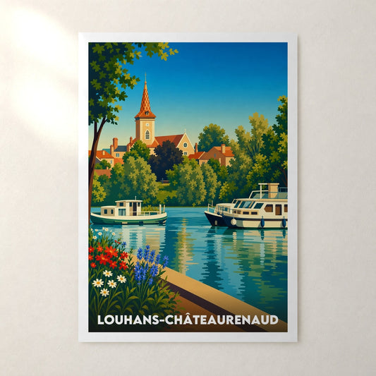Affiche Louhans-Châteaurenaud – sans cadre, accrochée au mur