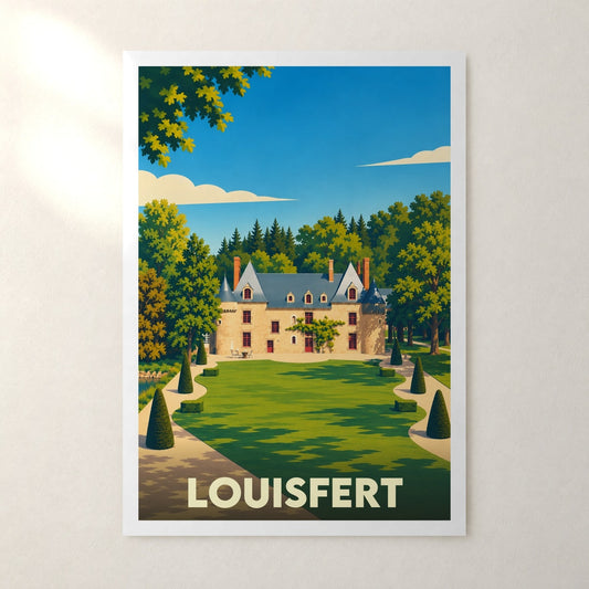 Affiche Louisfert – sans cadre, accrochée au mur