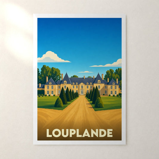 Affiche Louplande – sans cadre, accrochée au mur