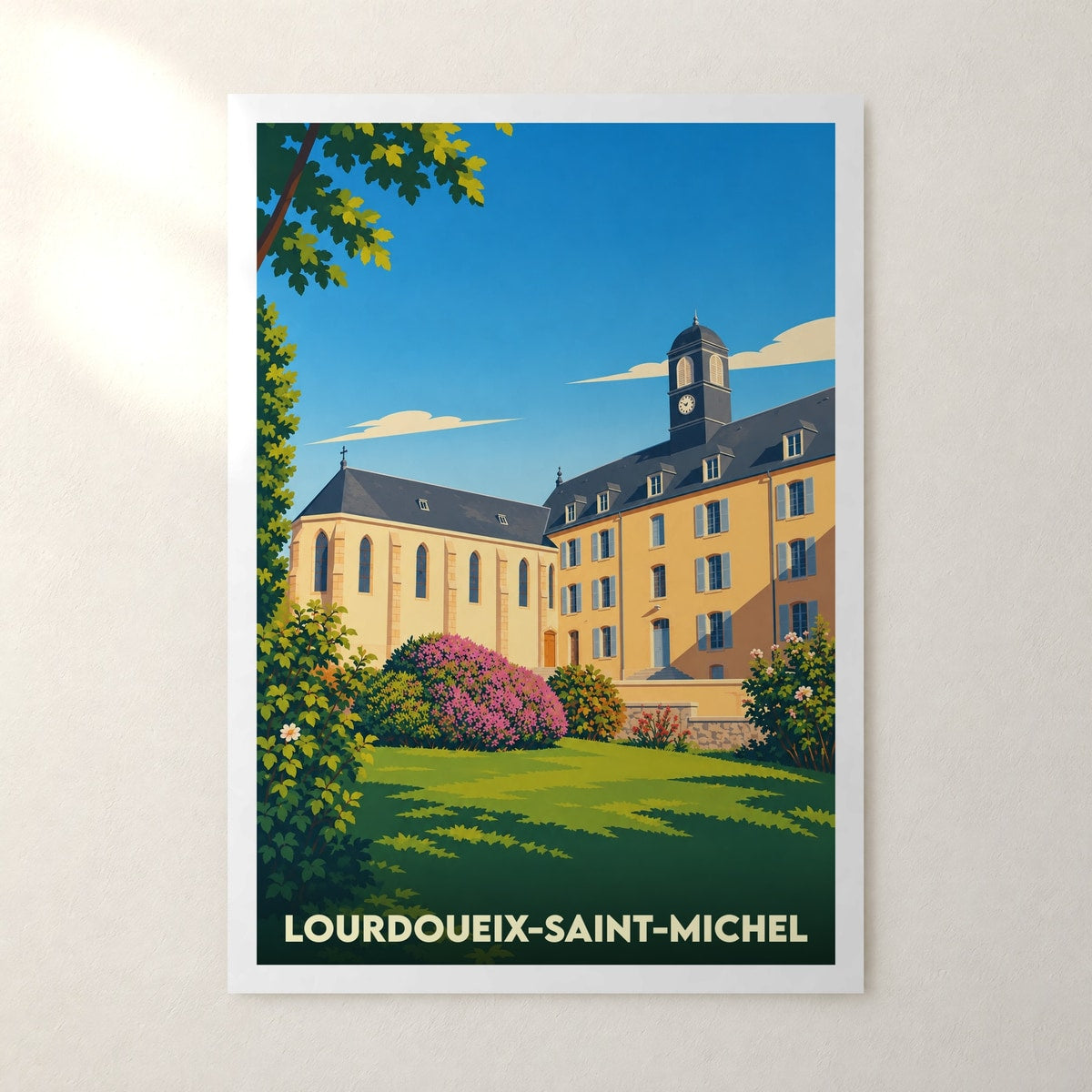 Affiche Lourdoueix-Saint-Michel – sans cadre, accrochée au mur