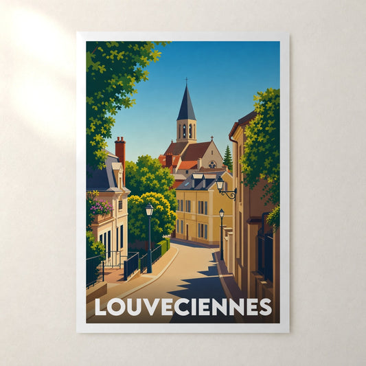 Affiche Louveciennes – sans cadre, accrochée au mur
