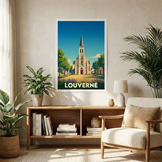 Affiche A1 (59,4 x 84,1 cm) Sans cadre souvenir de Louverné