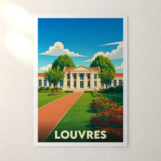 Affiche Louvres – sans cadre, accrochée au mur