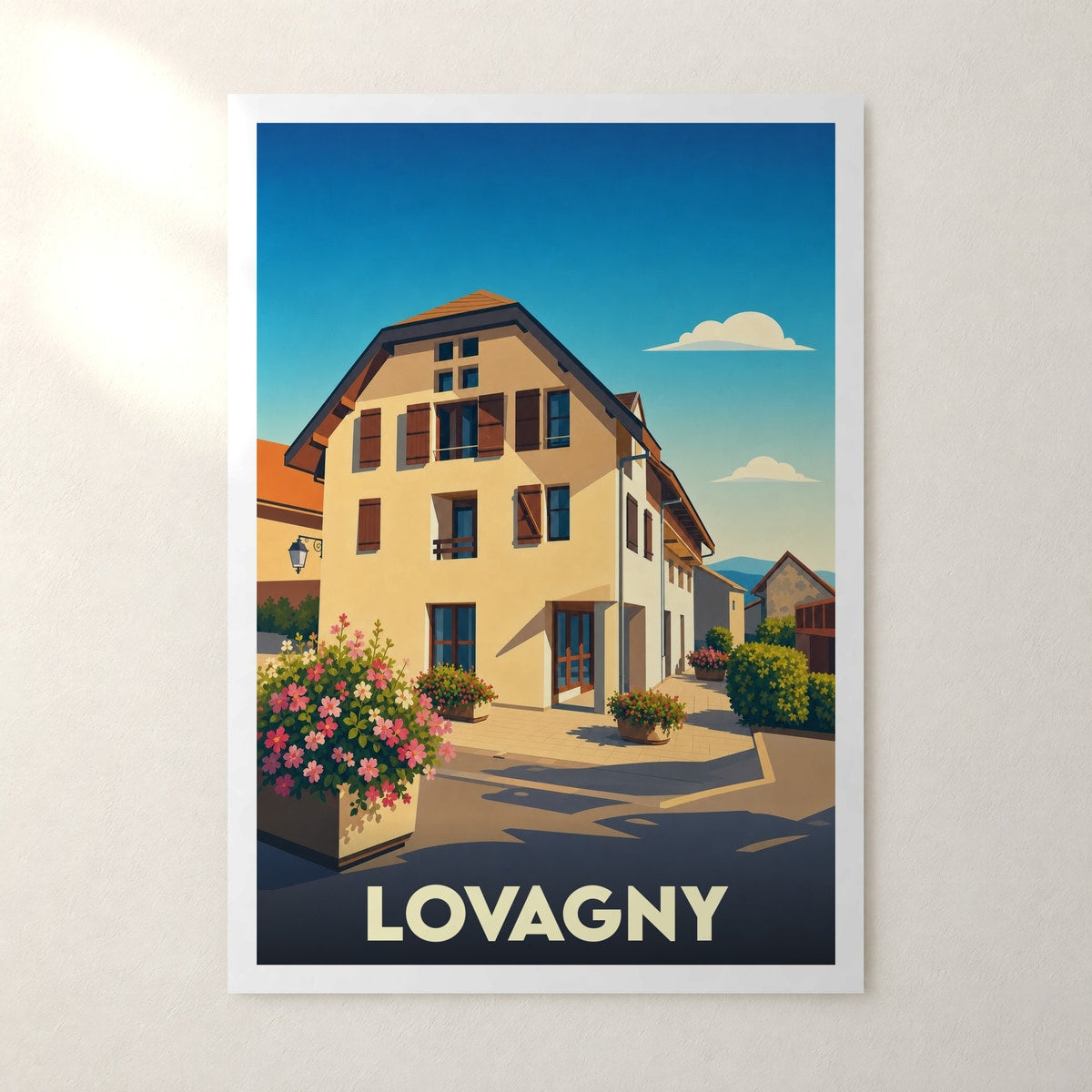 Affiche Lovagny – sans cadre, accrochée au mur