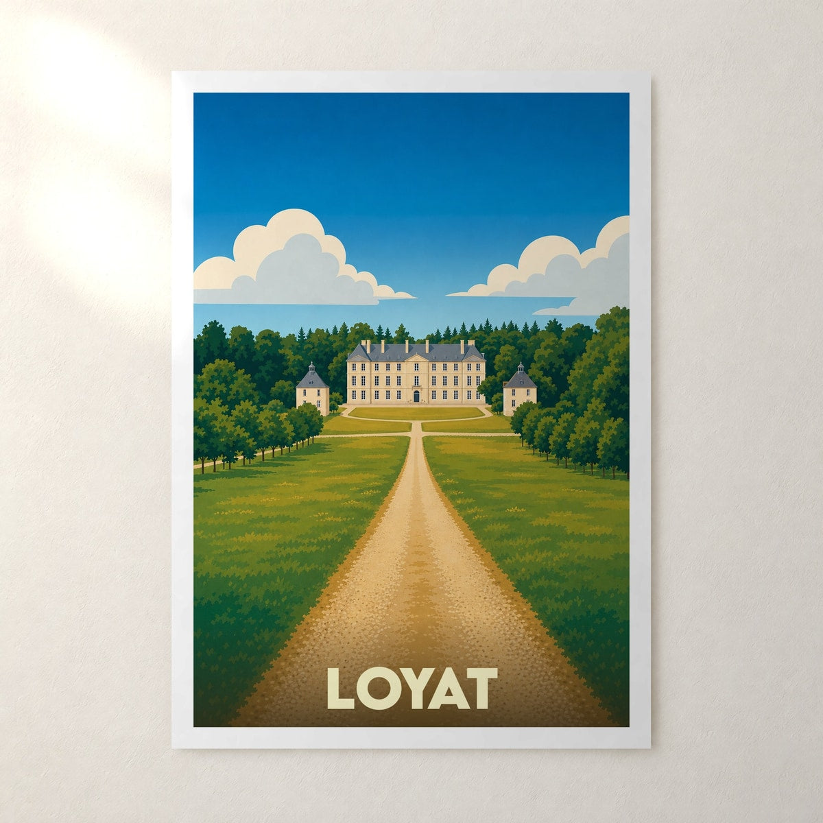Affiche Loyat – sans cadre, accrochée au mur