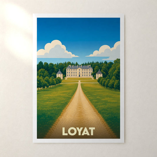 Affiche Loyat – sans cadre, accrochée au mur