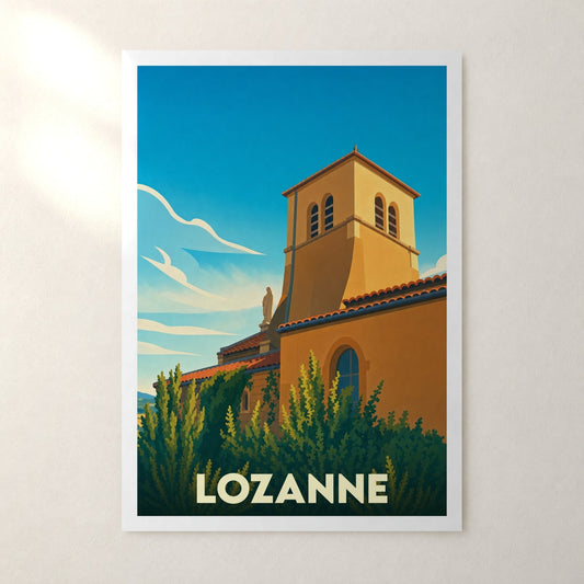 Affiche Lozanne – sans cadre, accrochée au mur