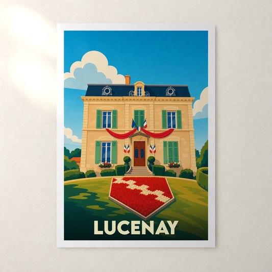 Affiche Lucenay – sans cadre, accrochée au mur