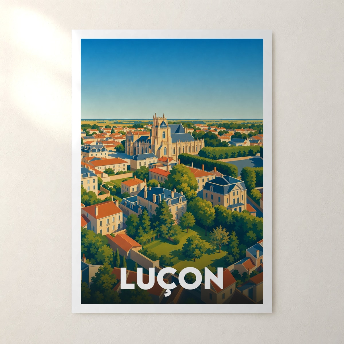 Affiche Luçon – sans cadre, accrochée au mur