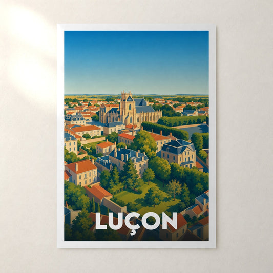 Affiche Luçon – sans cadre, accrochée au mur