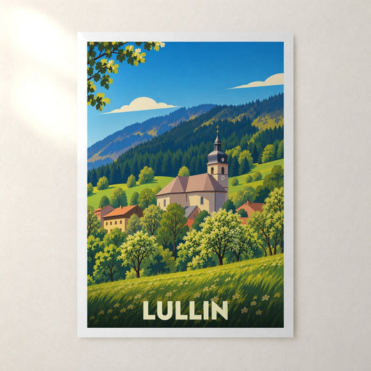 Affiche Lullin – sans cadre, accrochée au mur
