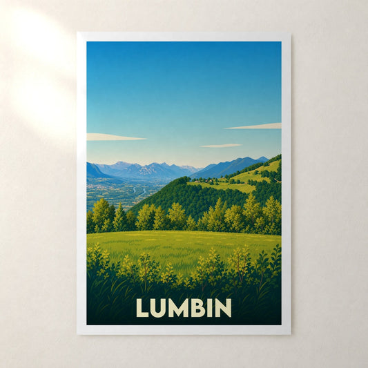 Affiche Lumbin – sans cadre, accrochée au mur