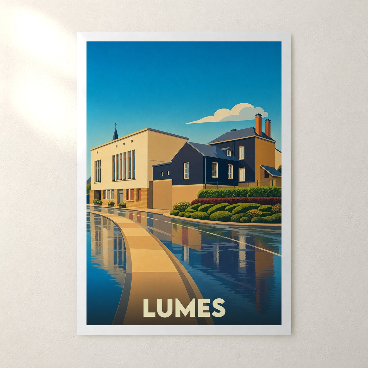 Affiche Lumes – sans cadre, accrochée au mur