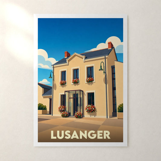 Affiche Lusanger – sans cadre, accrochée au mur