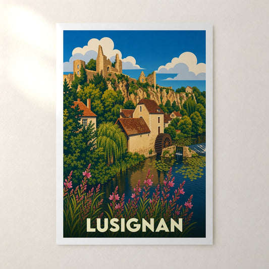 Affiche Lusignan – sans cadre, accrochée au mur