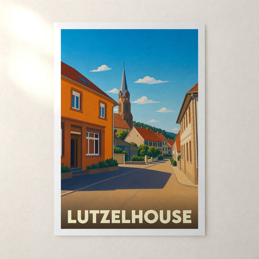 Affiche Lutzelhouse – sans cadre, accrochée au mur