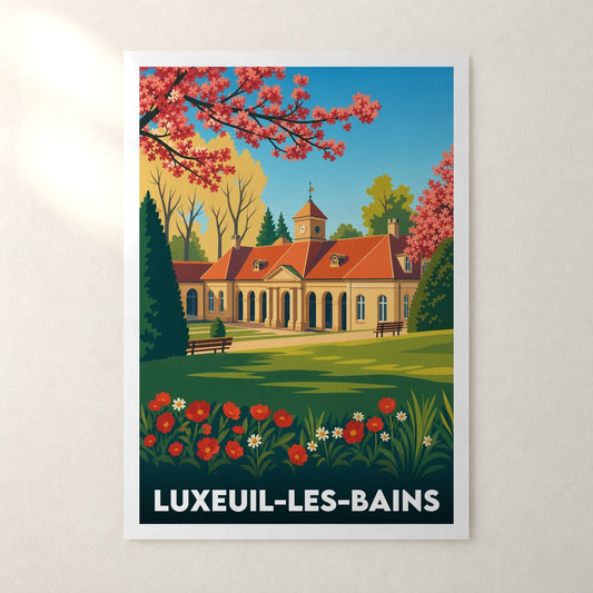 Affiche Luxeuil-les-Bains – sans cadre, accrochée au mur