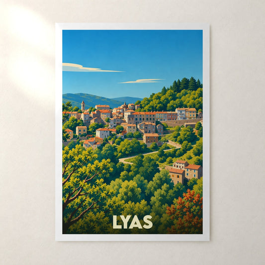 Affiche Lyas – sans cadre, accrochée au mur