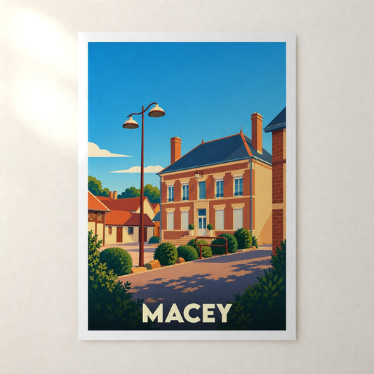 Affiche Macey – sans cadre, accrochée au mur