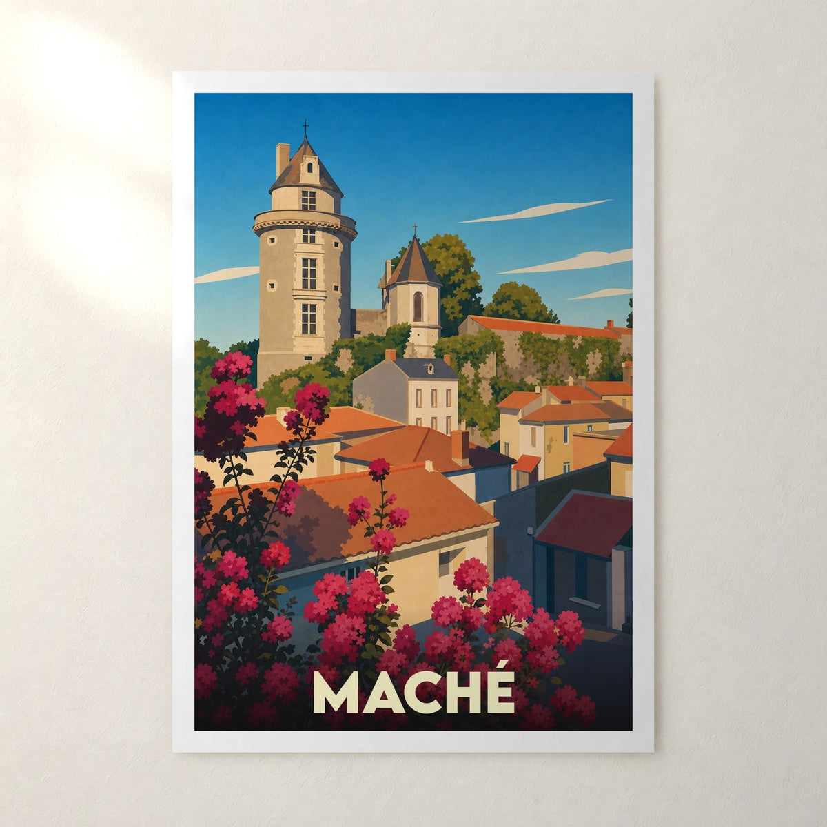 Affiche Maché – sans cadre, accrochée au mur