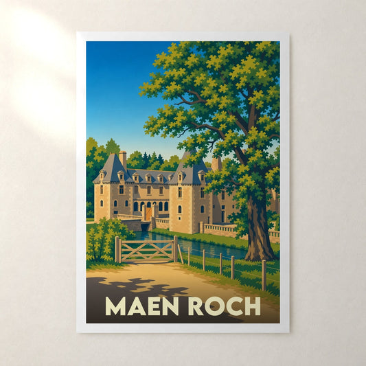 Affiche Maen Roch – sans cadre, accrochée au mur