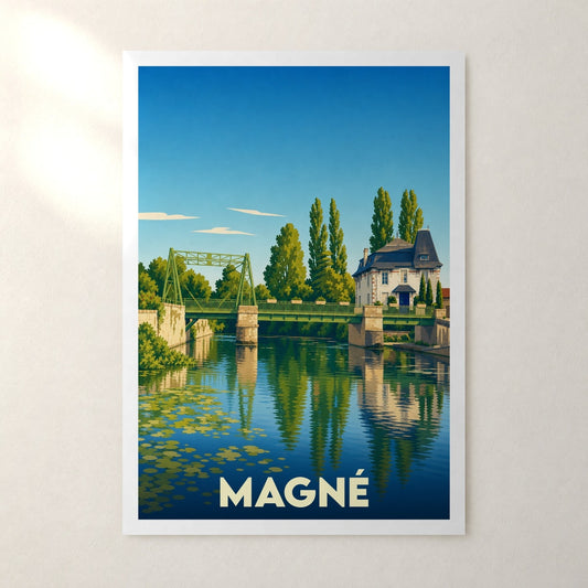 Affiche Magné – sans cadre, accrochée au mur