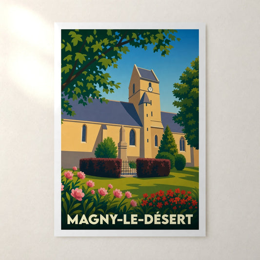 Affiche Magny-le-Désert – sans cadre, accrochée au mur