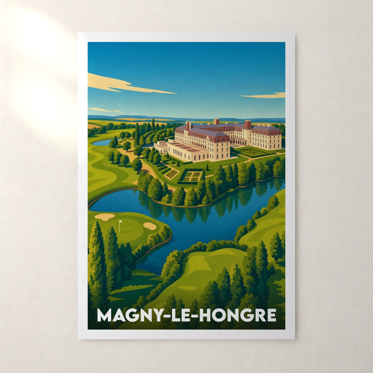 Affiche Magny-le-Hongre – sans cadre, accrochée au mur