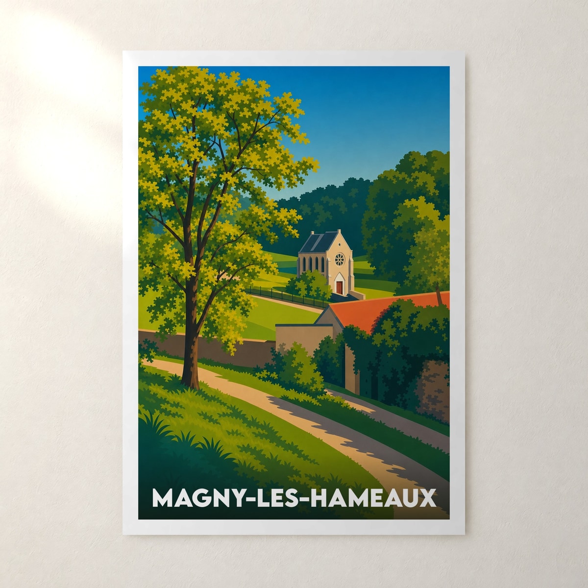 Affiche Magny-les-Hameaux – sans cadre, accrochée au mur