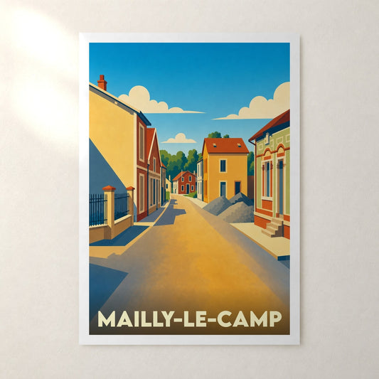 Affiche Mailly-le-Camp – sans cadre, accrochée au mur