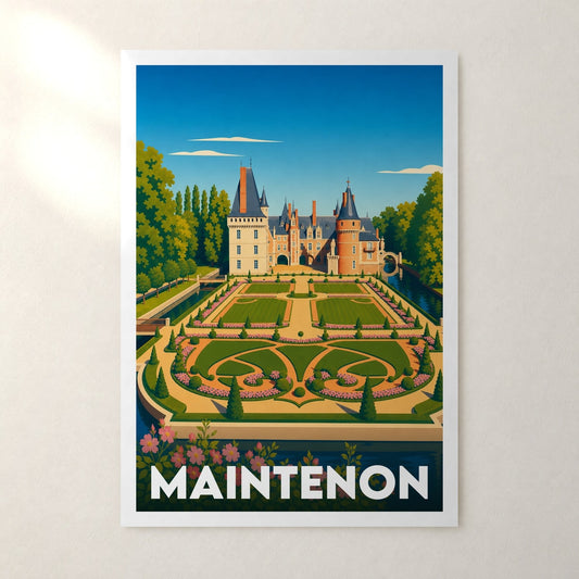 Affiche Maintenon – sans cadre, accrochée au mur