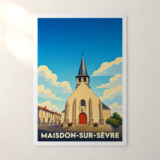 Affiche Maisdon-sur-Sèvre – sans cadre, accrochée au mur