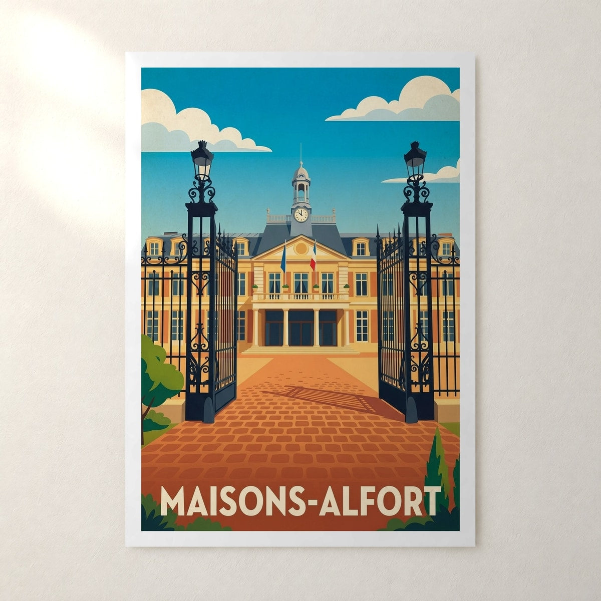 Affiche Maisons-Alfort – sans cadre, accrochée au mur